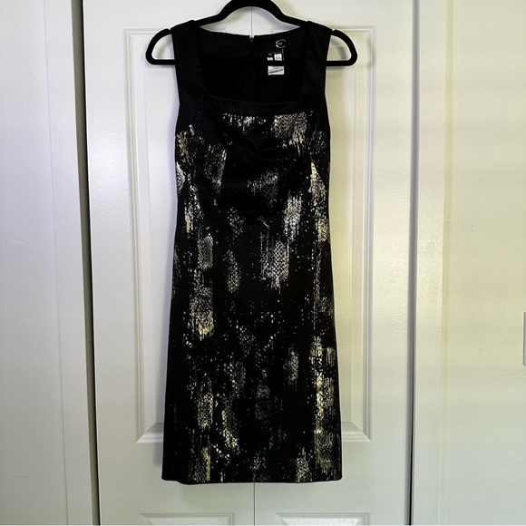 Roberto Cavalli Just Cavalli Black Dress Metallic Accents Size 42 IT - Picture 1 of 9
